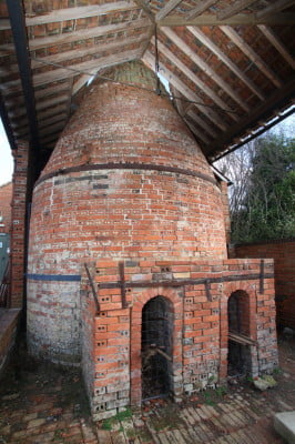 red brick pottery kiln