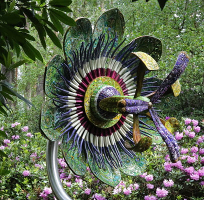 Sculpture in a garden