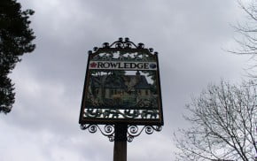 Rowledge Village Sign