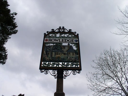 Rowledge Village Sign