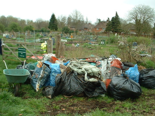 Sacks of rubbish collected during Big Pick week.