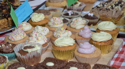 fairy cakes and, brownies.