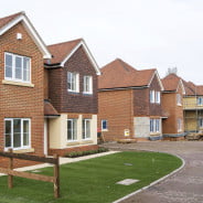 New houses, construction site