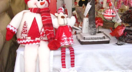 A gift stall at a Christmas Market