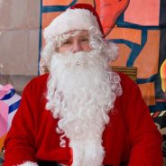 Male dressed as Father Christmas