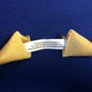 fortune cookie with message