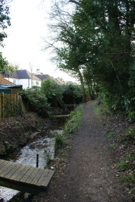 Row of houses at the Bourne