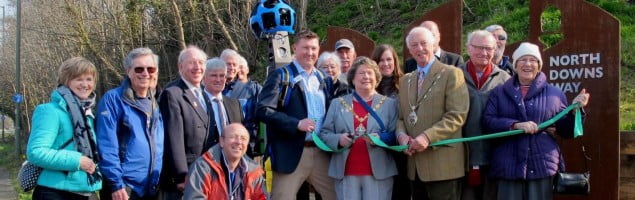 North Downs way google launch banner