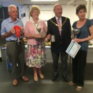 The Mayor and Mayoress with winners of the Allotment Show 2016