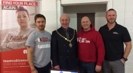 The Mayor of Farnham with members of Team Rubicon