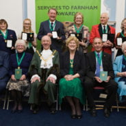 Recipients of Services to Farnham Awards 2017.