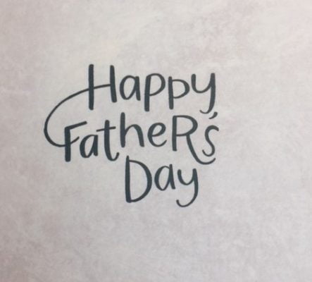 Happy Father's Day in script