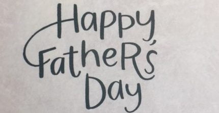 Happy Father's Day in script