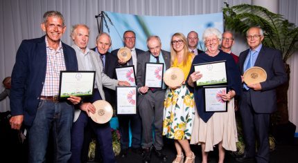 Group of people with certificates