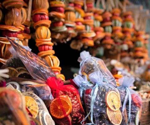 Dried fruit Christmas decorations