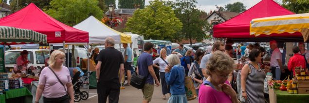 People in a market.