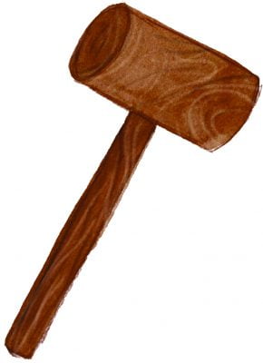 Illustration of a hammer