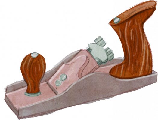 Illustration of a hand planer