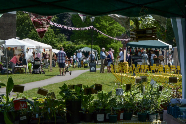 Scene of a village fete