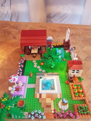 Lego model of a garden