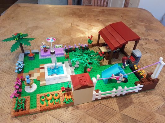 Lego model of a garden