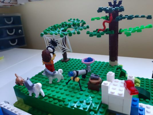 Garden made from Lego