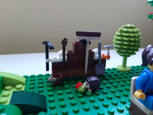 Garden made from Lego