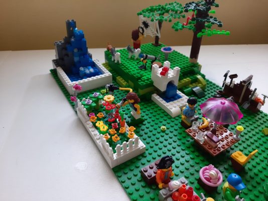 Garden made from Lego