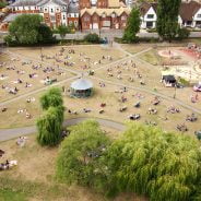 Aerial photo of a park