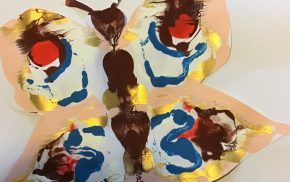 A butterfly artwork