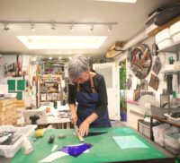 Female in a craft studio