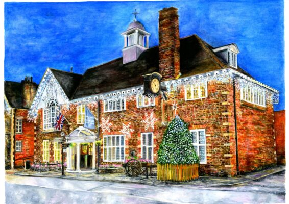 Painting of the town council office