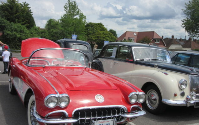 Two vintage cars