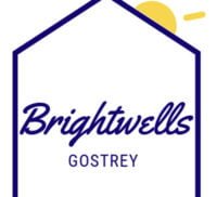 Brightwells_Gostrey_Logo featuring the outline of a house with the sun behind it