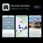 Screen shot of a walking app