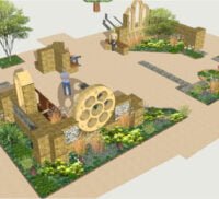 Artist's impression of a garden
