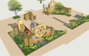 Artist's impression of a garden