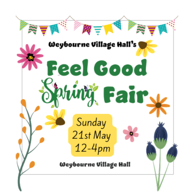 Event poster advertising the Feel Good Spring Fair