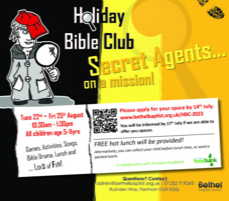 Holiday Bible Club event poster