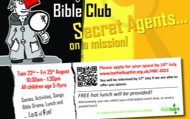 Holiday Bible Club event poster