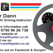 A photo of Peter Dann's Business card consisting of his contact details