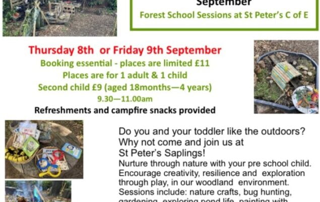 Saplings Forest School Poster