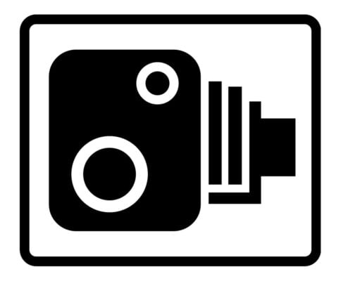 Traffic enforcement camera sign