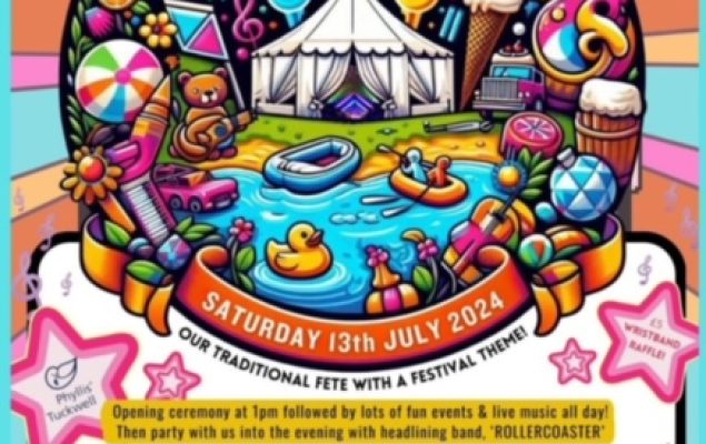Flyer for a village fete