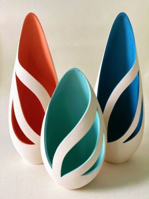photo of artwork displaying petal wave forms