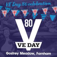 Poster advertising VE Day 80