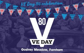 Poster advertising VE Day 80