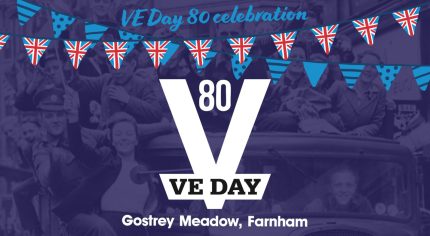 Poster advertising VE Day 80