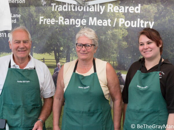 Three stall holders at the Farnham Farmers' Market