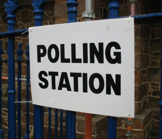 Polling Station sign